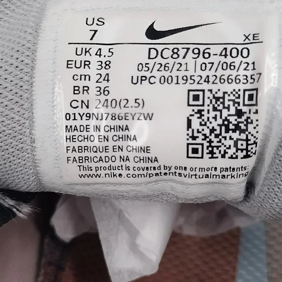 Nike Air Zoom Pegasus 38 Blue Tint Regal Pink Sneakers DC8796-400 Women US 7 - Picture 14 of 14